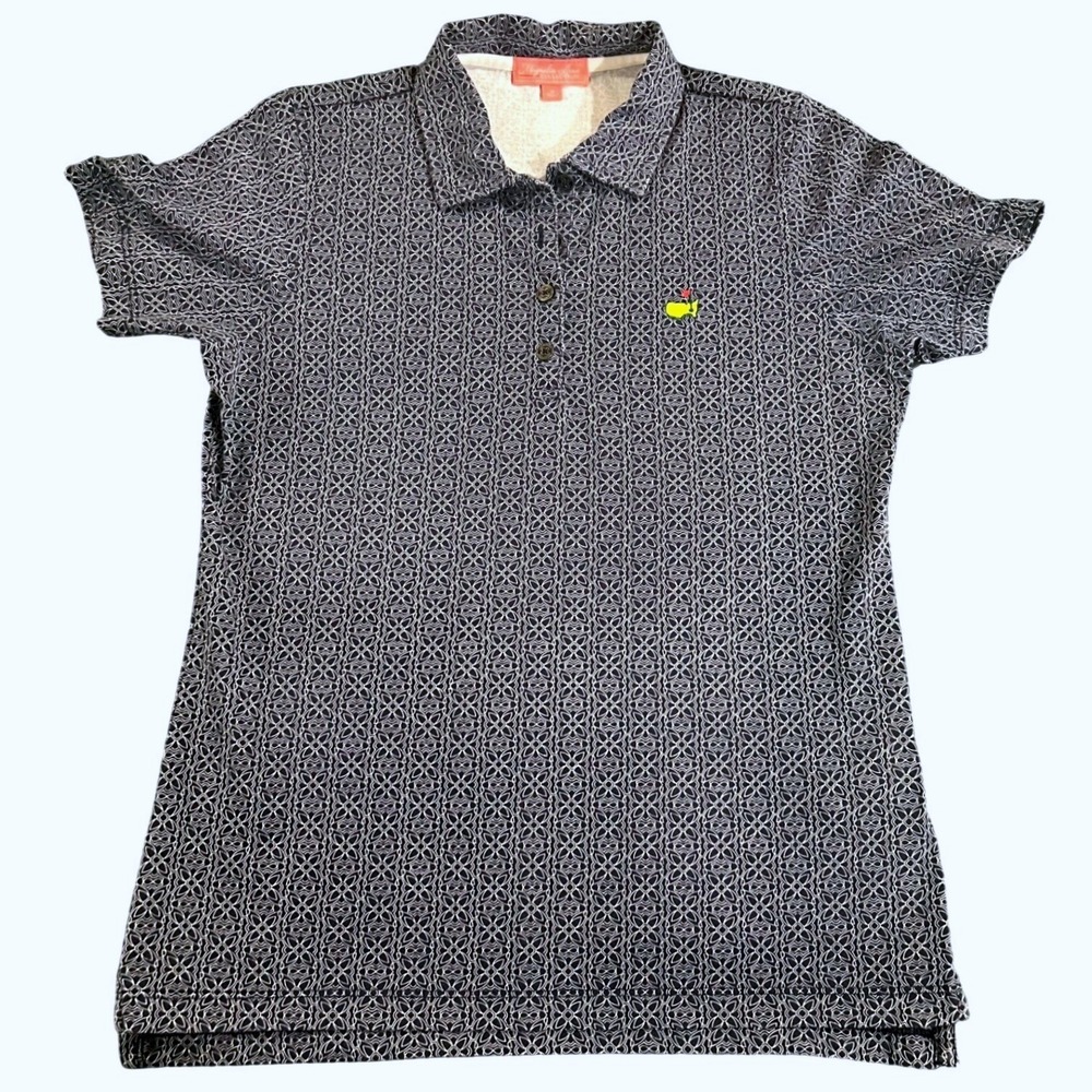 Magnolia Lane Masters Tournament Augusta National Polo Navy & White Medium